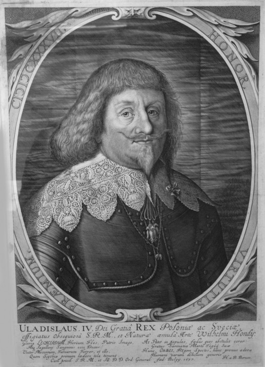 King Wladyslaw IV Vasa of Poland (1595-1648), Tsar of Russia van Willem Hondius