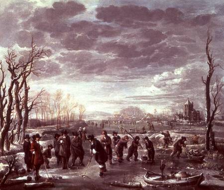 Winter Landscape van Willem Kool or Koolen
