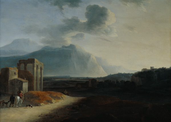 Landscape with Mount Stromboli van Willem Schellinks