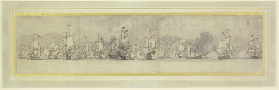 Anglo-holländische Seeschlacht van Willem van de Velde d. J.