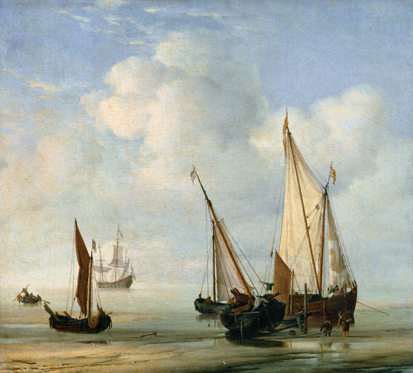 Calm Sea. c.1650 van Willem van de Velde d.J.