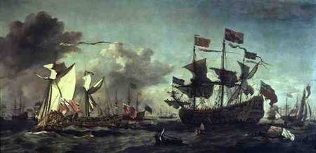 Royal Visit to the Fleet van Willem van de Velde d.J.