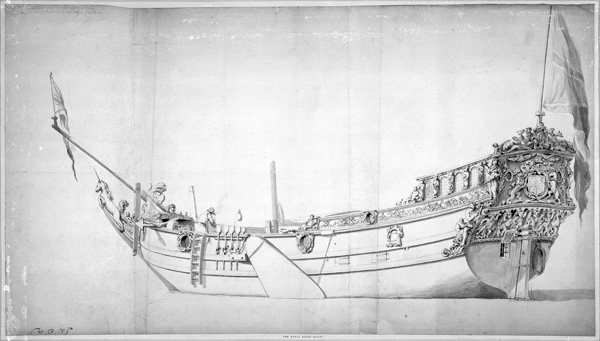 The Royal Yacht ''Mary'' van Willem van de Velde d.J.