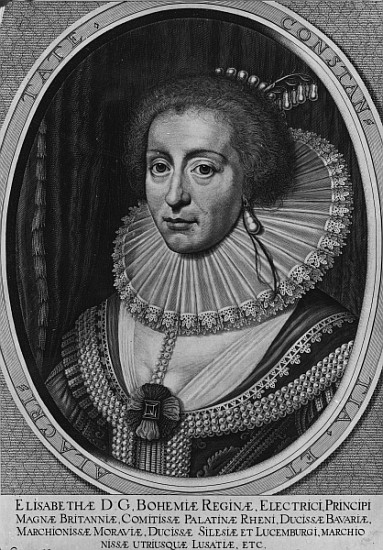 Elizabeth, Queen of Bohemia van Willem (Wilhelm) Hondius