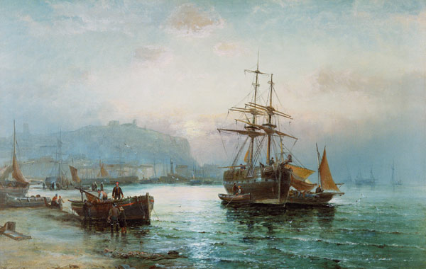 Scarborough Harbour van William A. Thornley or Thornbery