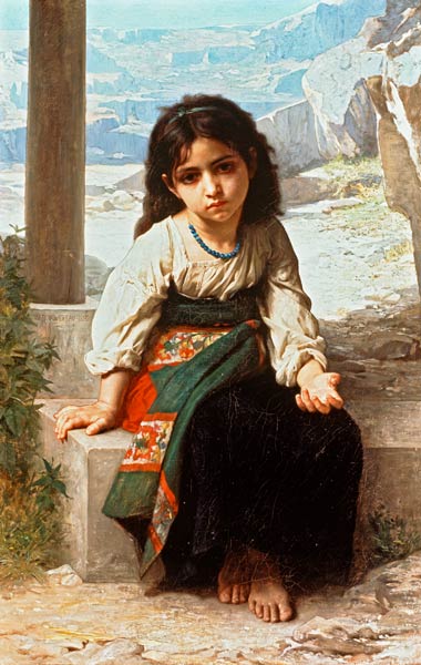 Petite Mendiante van William Adolphe Bouguereau