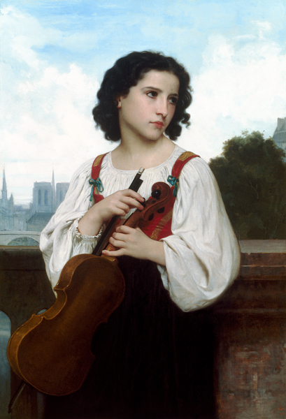 Alone in the World van William Adolphe Bouguereau