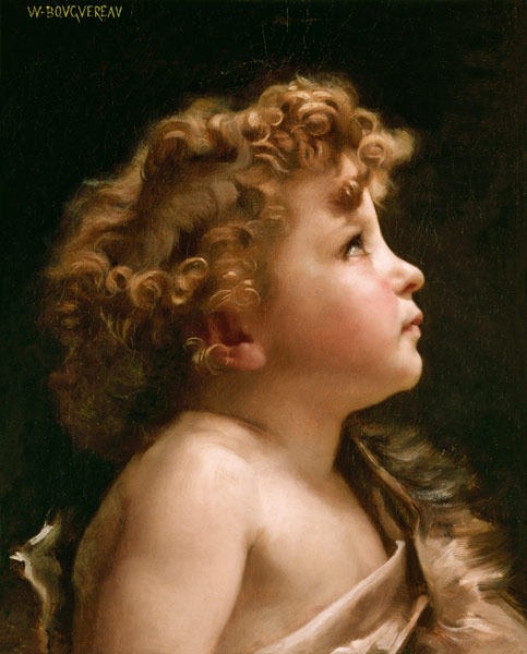 Young John the Baptist. van William Adolphe Bouguereau