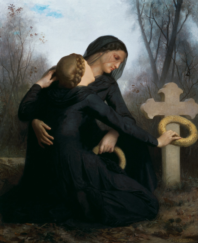 Le Jour des Morts (All Saints Day) van William Adolphe Bouguereau