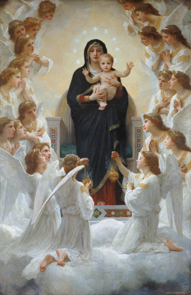 The Virgin with Angels van William Adolphe Bouguereau