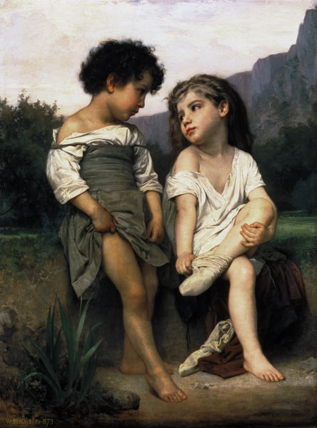 Les Jeunes Baigeneuses van William Adolphe Bouguereau