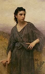 Bildnis einer jungen Frau. van William Adolphe Bouguereau