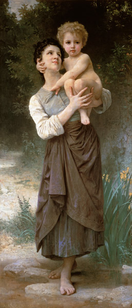 Mother and Child van William Adolphe Bouguereau