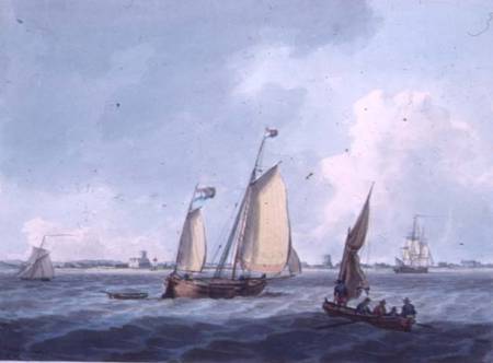 Shipping off Colveston (Coulston), Norfolk van William Anderson
