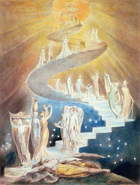 Jacobs Himmelsleiter van William Blake