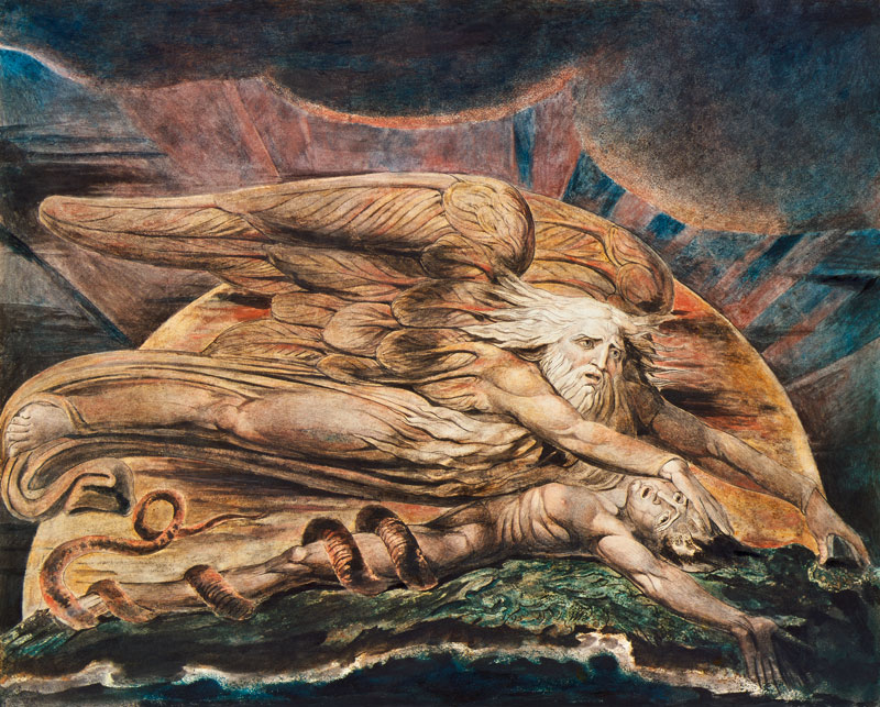 Die Erschaffung des Adam van William Blake