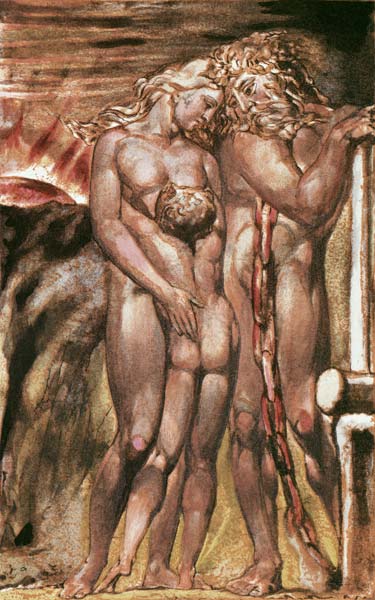 Enitharmon, Orc and Los van William Blake