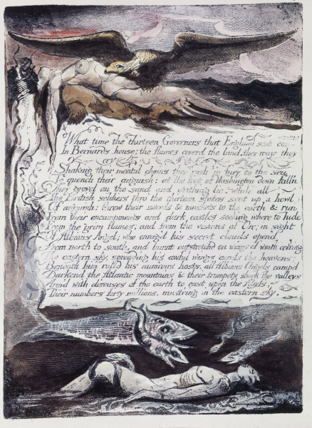 Illustration American Prophecy van William Blake