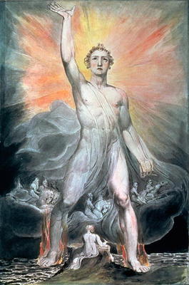 The Angel of Revelation, c.1805 (w/c, pen & ink over graphite) van William Blake