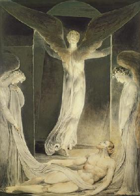 The Resurrection: The Angels rolling away the Stone from the Sepulchre