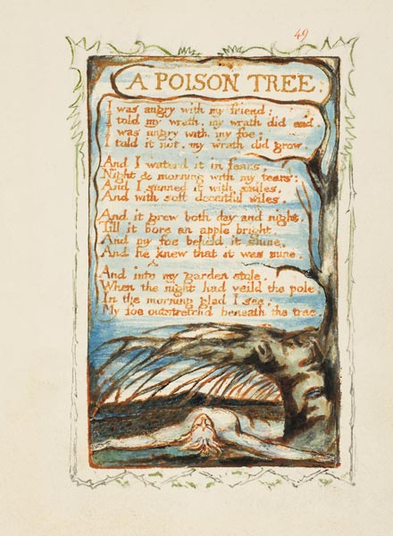 A Poison Tree. Songs of Innocence and of Experience van William Blake