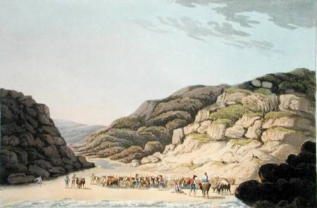 Creek of Maceira, from 'Sketches of the Country, Character, and Costume, in Portugal And Spain Made van William Bradford