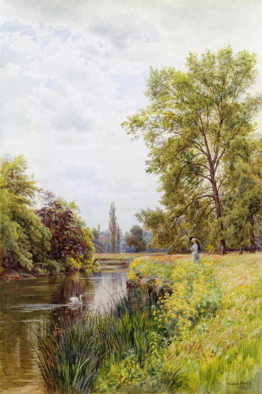 The Thames at Purley van William Bradley