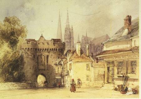 The Guillaume Gate, Chartres van William Callow