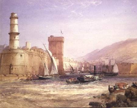 The Harbour, Marseilles van William Callow