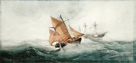 Approaching the Wreck van William Clarkson Stanfield