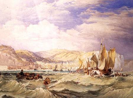Fishing Boats off Hastings van William Clarkson Stanfield