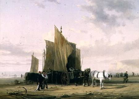 On The Coast at Yarmouth (one of a pair) van William Collins