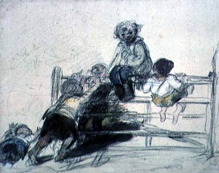 Sketch for 'Happy as a King' van William Collins