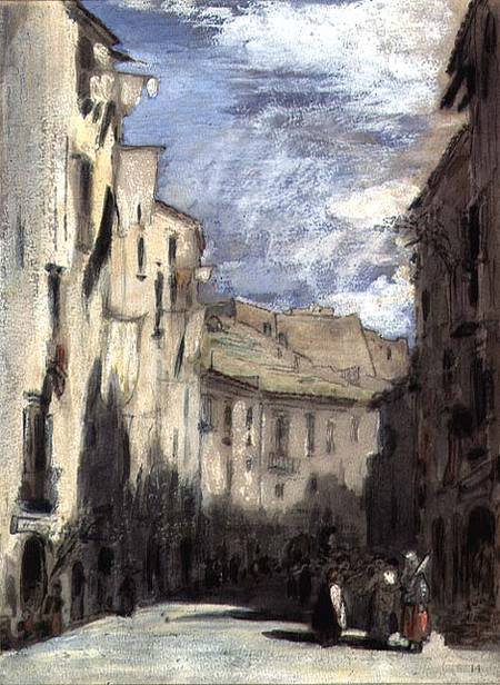Street in Naples van William Collins