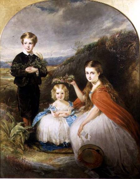 Portrait of the Middleton Children: Jessie Caroline (Colla) (b.1851) Alfred Harold (b.1857) and Alic van William Crawford