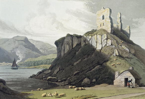 Arros Castle, Isle of Mull, from 'A Voyage Around Great Britain Undertaken Between the Years 1814 an van William Daniell