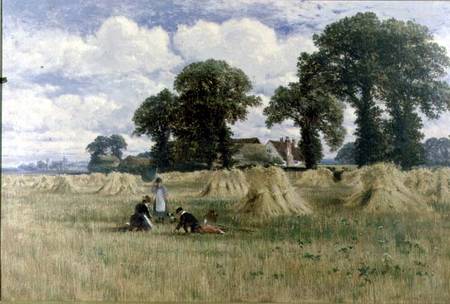 Harvest Time, Dorney, near Windsor van William E. Harris