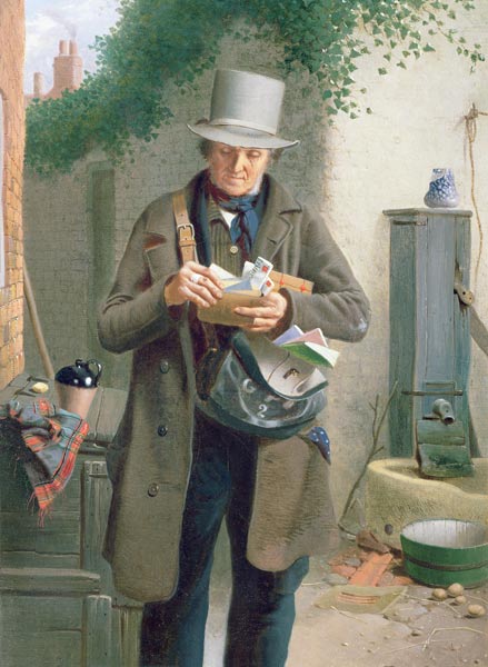 The Village Postman van William Edward Millner