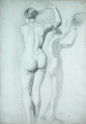 Figure studies (pencil on paper) van William Etty