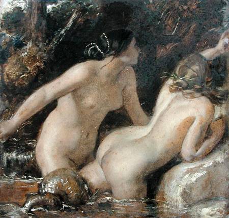 Nymphs with a Sea Monster van William Etty