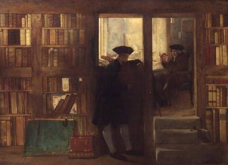 The Bibliophilist's Haunt or Creech's Bookshop van William Fettes Douglas
