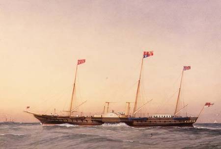 The Yacht Victoria and Albert van William Frederick Mitchell