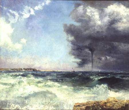 A Stormy Crossing van William Henry Bartlett