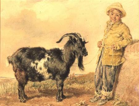 Boy and Goat van William Henry Hunt