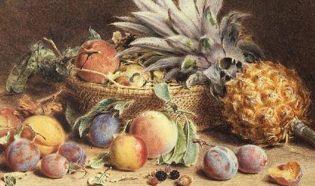 Still Life with fruit van William Henry Hunt
