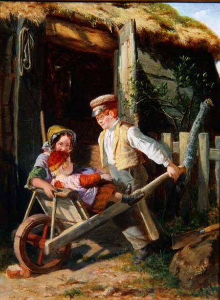 Wheelbarrow (panel) van William Henry Knight