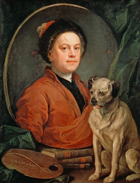 Self-portrait van William Hogarth
