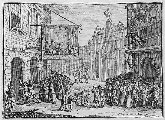 Masquerades and Operas, Burlington Gate van William Hogarth