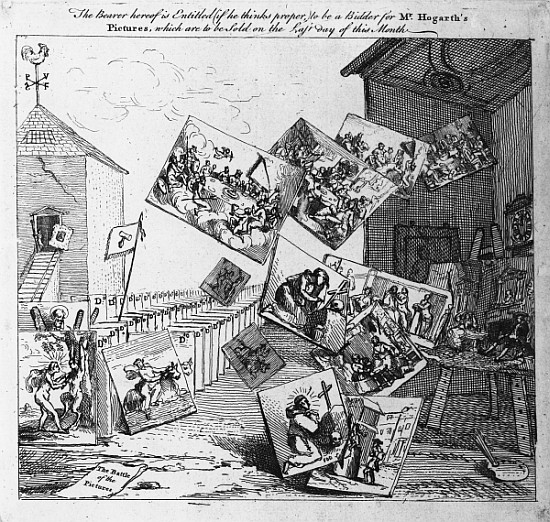 The Battle of the Pictures van William Hogarth