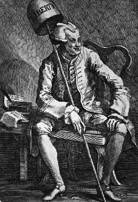 John Wilkes / Etching by Hogarth / 1763